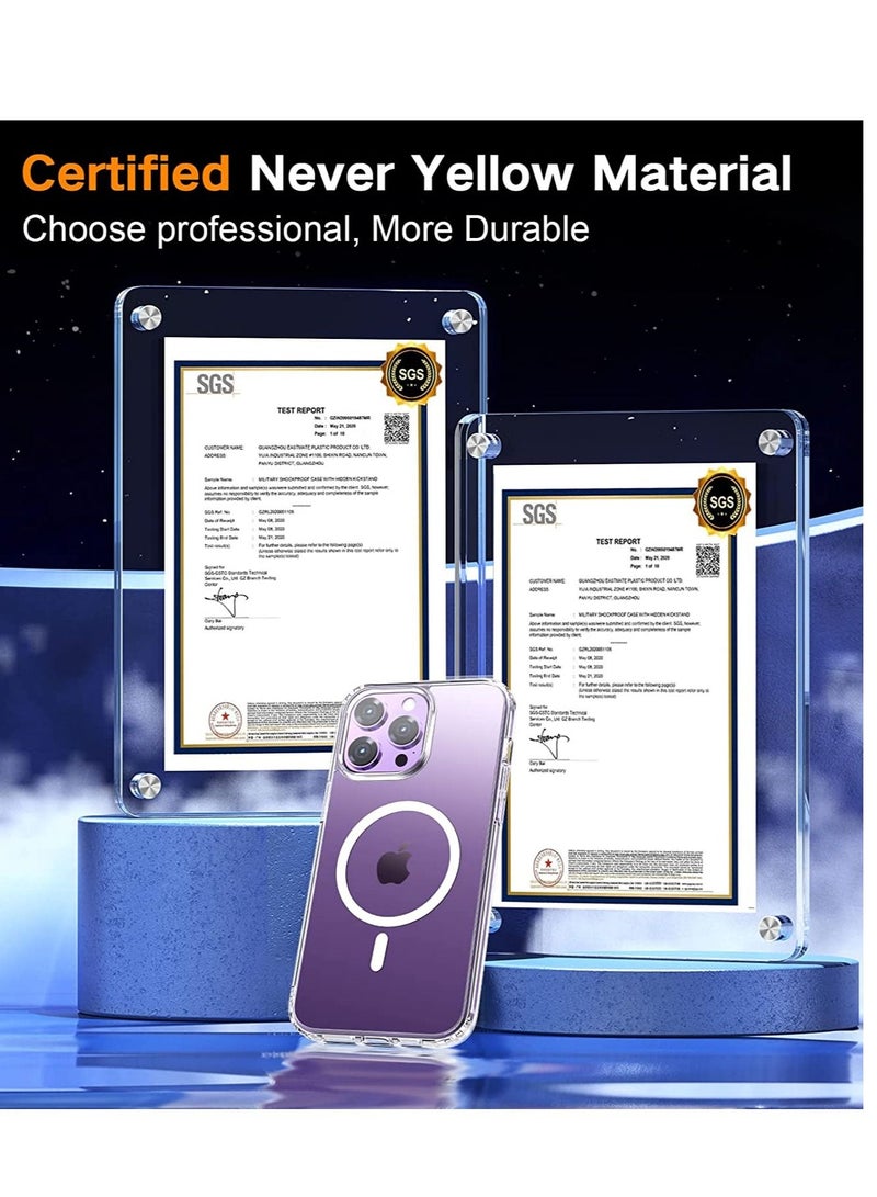 [7 in 1] for iPhone 14 Pro Max Case,with 3 Pack Screen Protector + 3 Pack Camera Lens Protector,Ultra Thin Scratch Resistant Drop Magnetic Phone Case for iPhone 14 Pro Max 6.7 Inch - Image 4