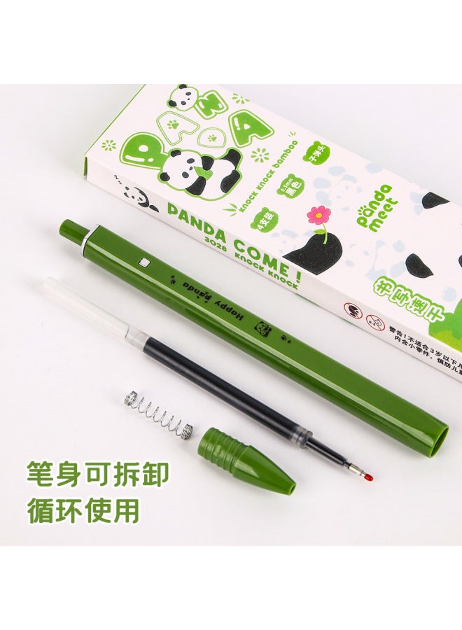 HELPS Cartoon Panda Press Brush Question Pen High Color Value Primary School Student St Head Quick Dry Gel Pen Office Sign Pen Stationery - Image 4