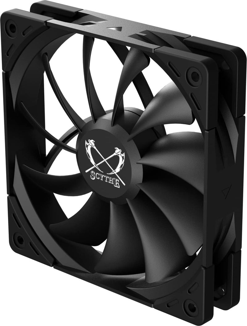 Scythe Kaze Flex II 120 PWN, 120mm x 25mm Air Flow Optimized Quiet Operating Computer Case Fan, Fluid Dynamic Bearing, 4-Pin Connector, Single Pack (Standard Edition - 1500 RPM) - Image 1