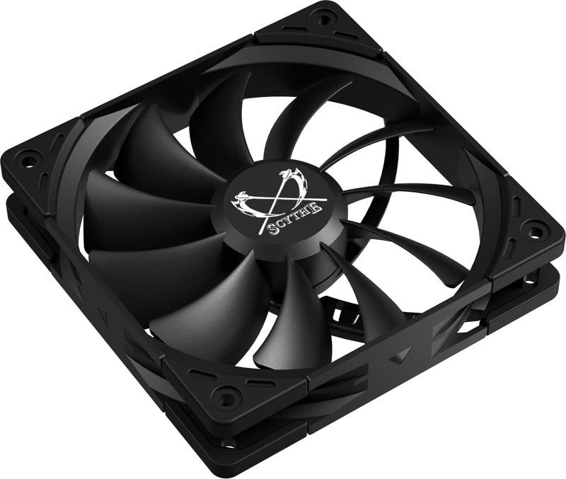 Scythe Kaze Flex II 120 PWN, 120mm x 25mm Air Flow Optimized Quiet Operating Computer Case Fan, Fluid Dynamic Bearing, 4-Pin Connector, Single Pack (Standard Edition - 1500 RPM) - Image 2