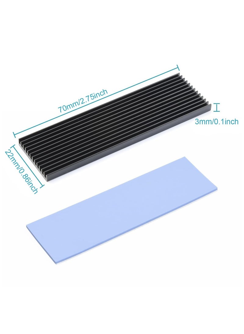 Generic M.2 Nvme Heatsink Support 2280 SSD High-Efficiency Aluminium Radiator -Black  - Image 2