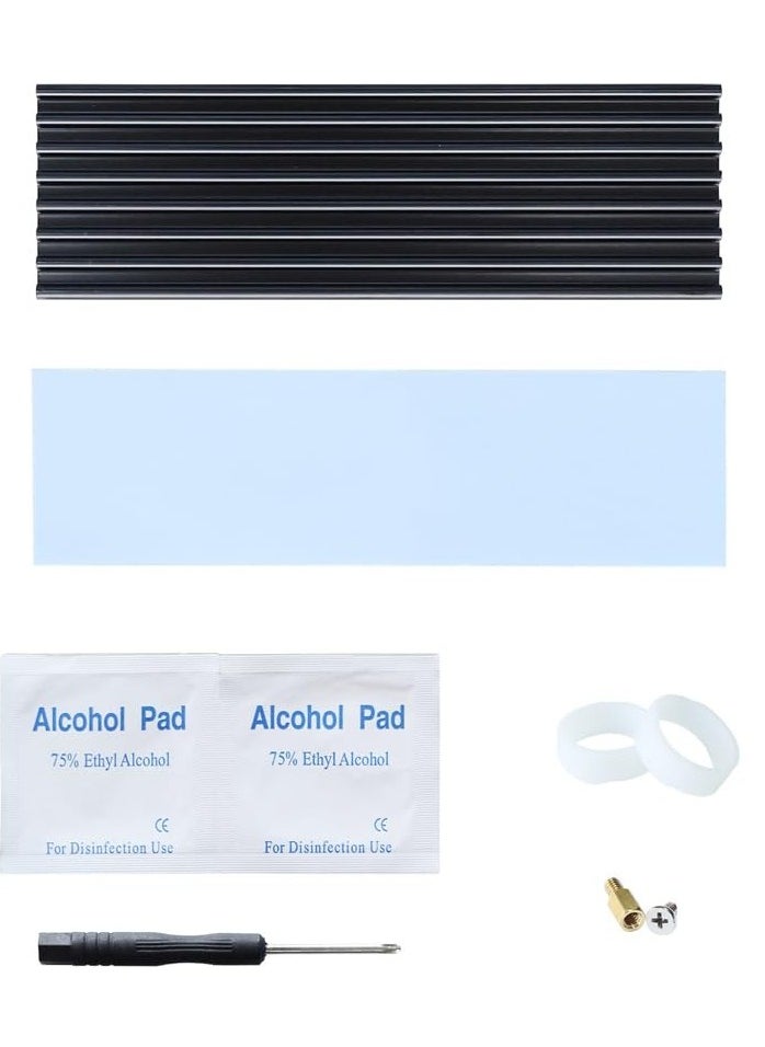 Generic M.2 Nvme Heatsink Support 2280 SSD High-Efficiency Aluminium Radiator -Black  - Image 1