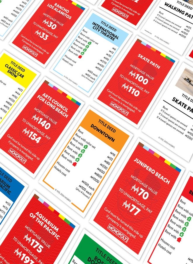Top Trumps Monopoly Board Game - Long Beach, CA Edition: 2-6 Players Family Board Games for Kids and Adults, Board Games for Kids 8 and Up, Great for Game Night - Image 2