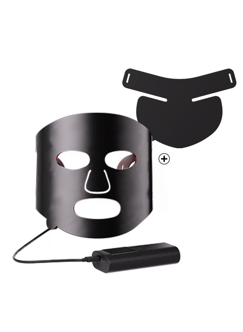 عام أداة تجميل منزلية لإزالة حب الشباب، ضوء أحمر وأزرق للوجه، مطياف مصباح 7 ألوان، أداة قناع، قناع، صف كبير من الأضواء LED، تجديد شباب الجلد بالفوتون - Image 1