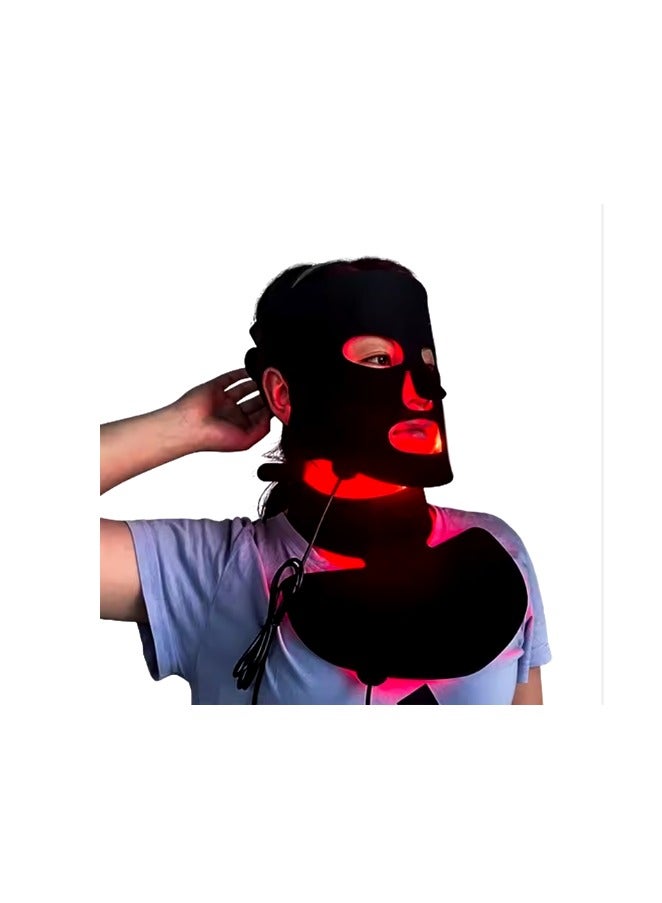 عام أداة تجميل منزلية لإزالة حب الشباب، ضوء أحمر وأزرق للوجه، مطياف مصباح 7 ألوان، أداة قناع، قناع، صف كبير من الأضواء LED، تجديد شباب الجلد بالفوتون - Image 3