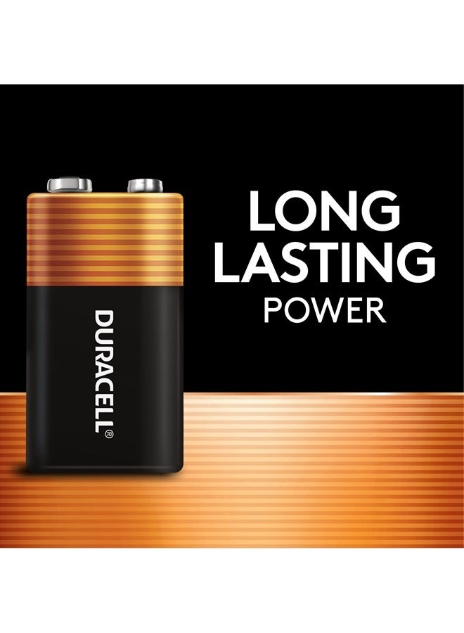 Duracell Duracell Coppertop 9V Battery, 4 Count Pack, 9-Volt Battery with Long-lasting Power, All-Purpose Alkaline 9V Battery for Household and Office Devices  - Image 2