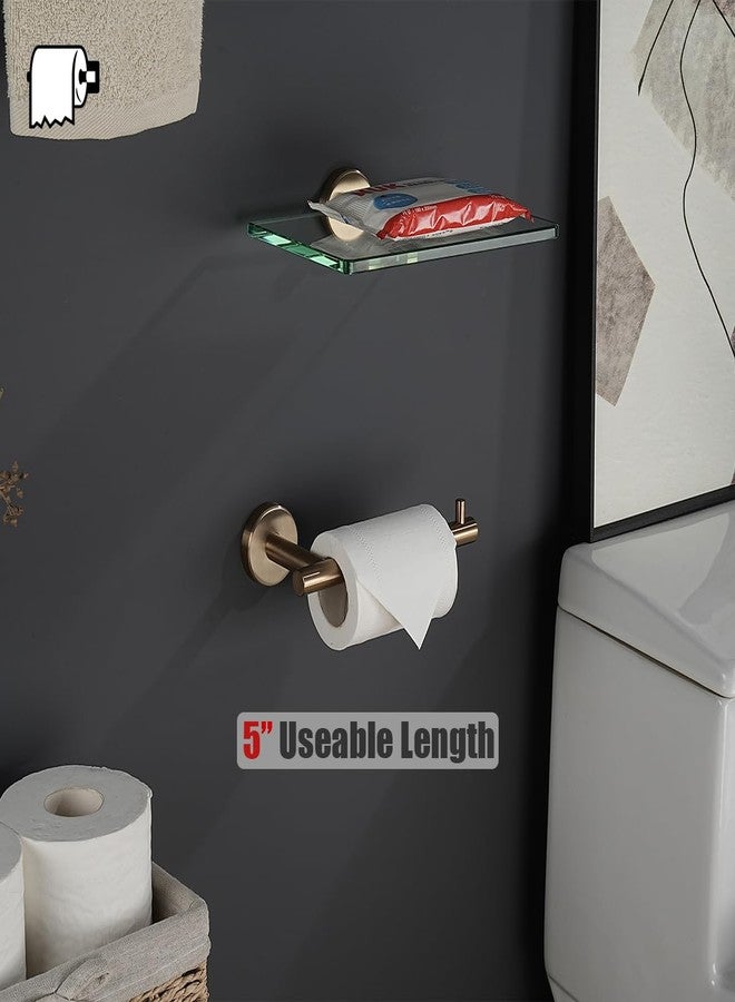 JQK Bathroom Hardware Set, 5-Piece Bath Accessories Set Champagne Bronze Wall Mount Includes 24 in Towel Bar, 9 in HT Bar, TP Holder, Towel Hook x 2, BAS105-CB - Image 5
