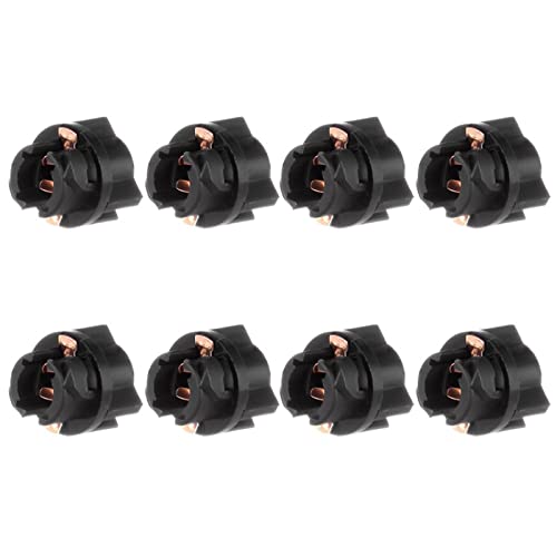 cciyu 8 Pack Twist Sockets 17 37 70 Instrument Panel Cluster Plug Lamp Dash Light Bulb (T5 Twist lock) - Image 1