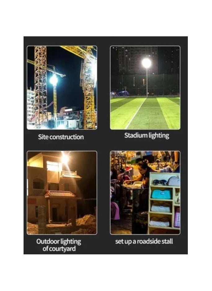إلترازون Multifunctional Work Light with Telescopic Base – Adjustable Height LED Work Lamp – Bright, Energy-Efficient & Portable – Durable Design for Construction, DIY Projects, Emergency Lighting & Outdoor Use – Lightweight and Easy to Carry  - Image 5