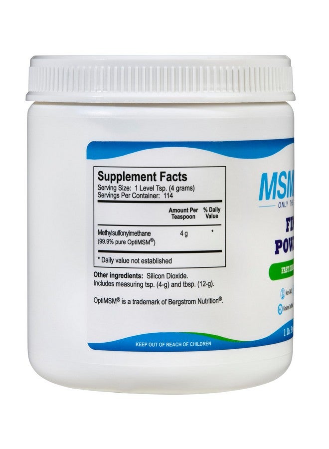 KALA HEALTH MSMPure Fine MSM Powder Crystals - Organic Sulfur for Joint Flexibility, Skin Appearance, and Hair & Nail Support - 1 lb, USA Made, Distilled Flakes - Image 3