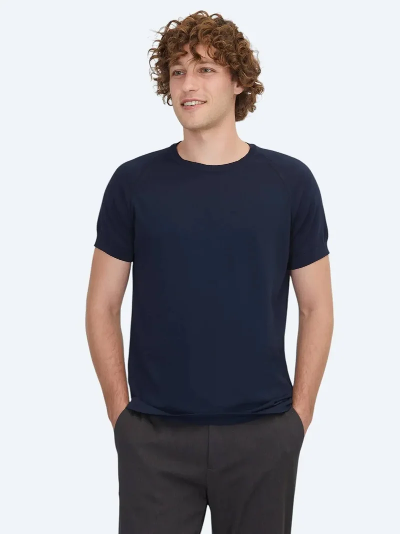 Kip Navy Blue Knitwear