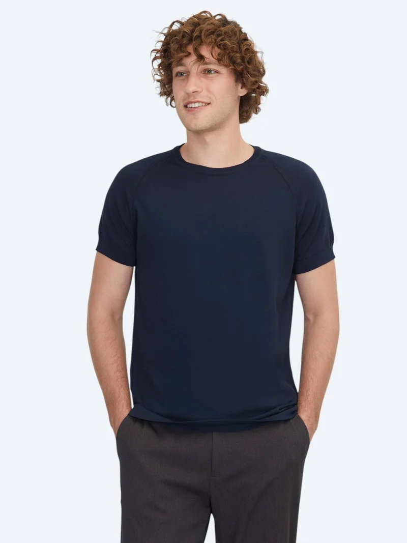 Kip Navy Blue Knitwear