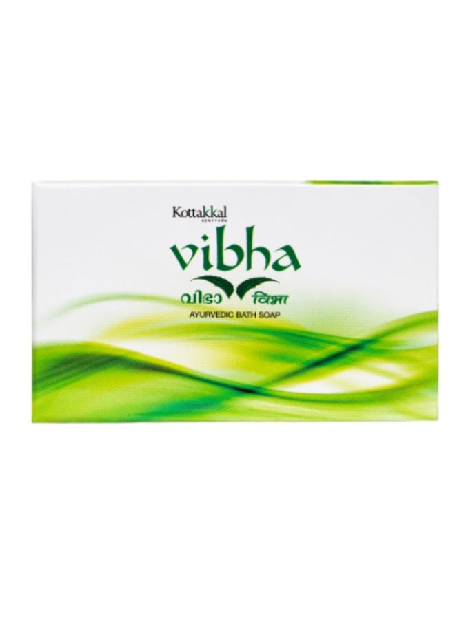 كوتاكال الأيورفيدا صابون Kottakkal Ayurveda Vibha العشبي 75 جم - توهج الأيورفيدا التقليدي والعناية بتنقية البشرة - Image 1