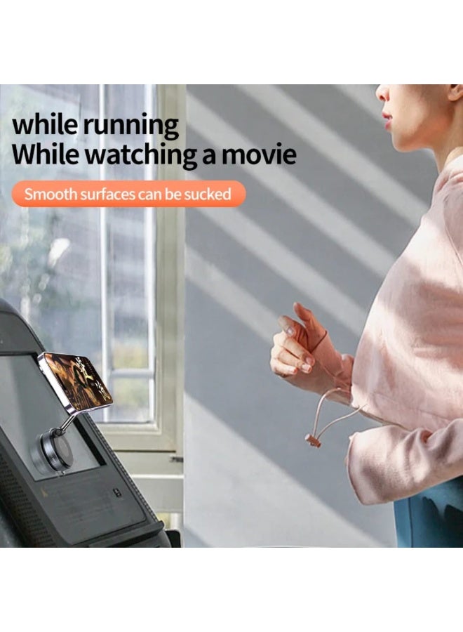 إيجيل حامل هاتف مغناطيسي قابل للطي، يدور 360 درجة، حامل سيارة بتقنية الشفط الفراغي، تثبيت قوي وآمن، حامل هاتف معدني - Image 4