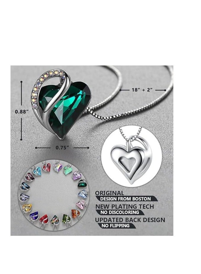Love necklace, silver pendant necklace with gift box for women  - Image 4