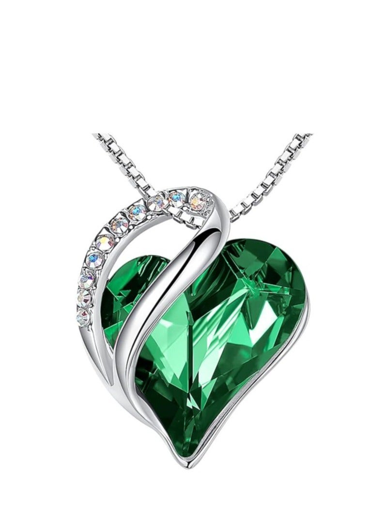 Love necklace, silver pendant necklace with gift box for women  - Image 1