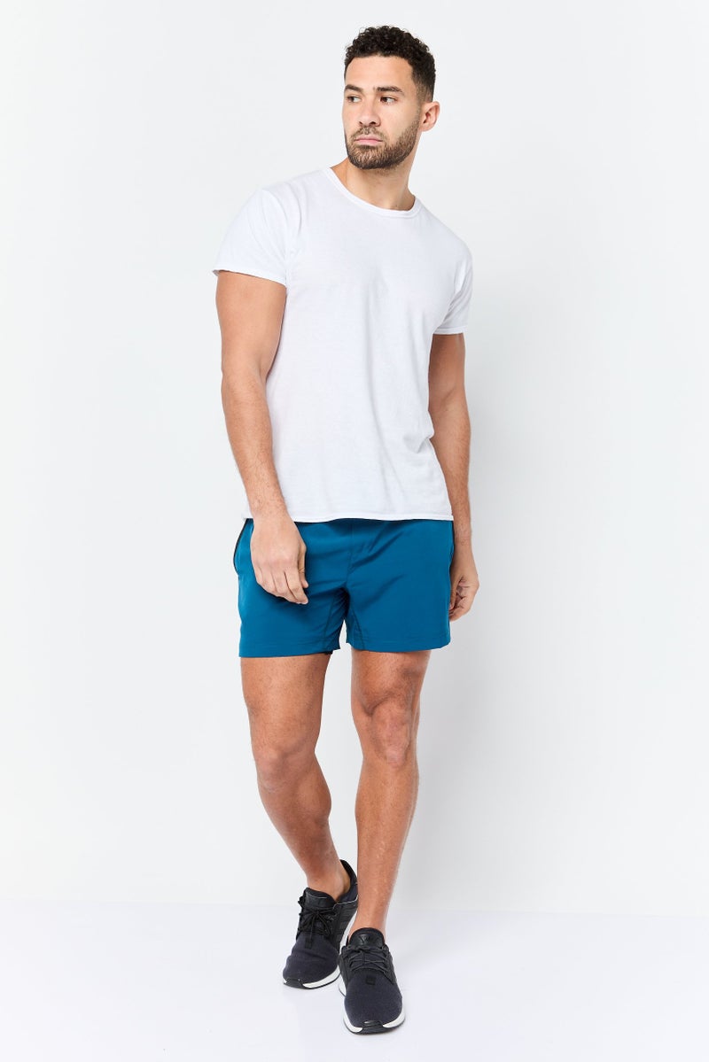 Mister Men Sportswear Fit 5 Inseam Training Shorts, Iron Blue - Image 4