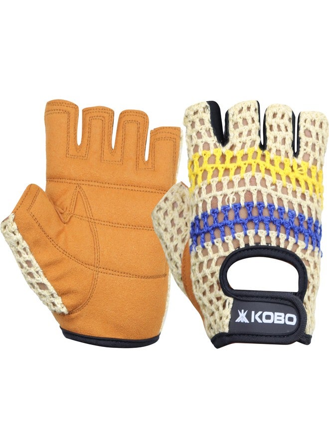كوبو قفازات Kobo Gym WTG-77 للرجال والنساء، قفازات لرفع الأثقال الاحترافي والتدريب البدني والتمارين الرياضية - Image 1