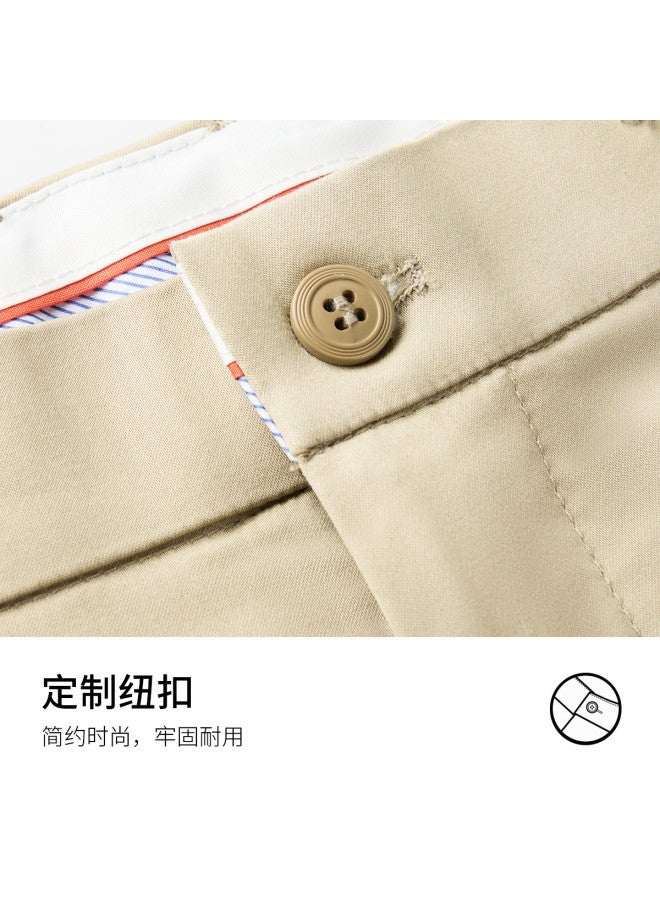 Fomoce men's Pants Summer Thin Casual Fashion Solid Color Breathable Men's Stretch Business Casual Trousers - Image 4