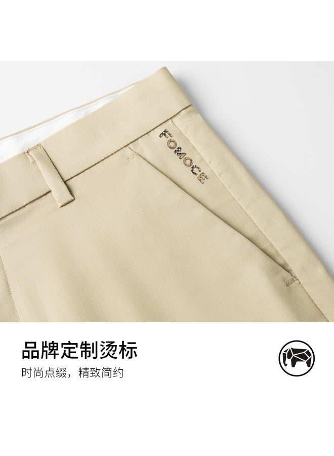 Fomoce men's Pants Summer Thin Casual Fashion Solid Color Breathable Men's Stretch Business Casual Trousers - Image 5
