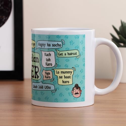 Oye Happy - Mugs for Dad - Gift for Dad (Great Indian Father Mug) - Gift for Dad Suitable for Any Occassion - Image 4