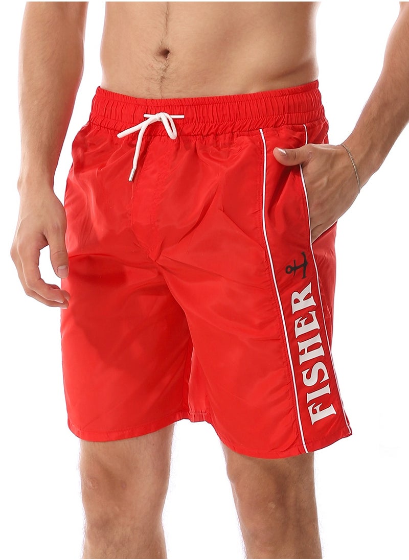 Caesar - MENS Printed Printed Swim Short - Image 1