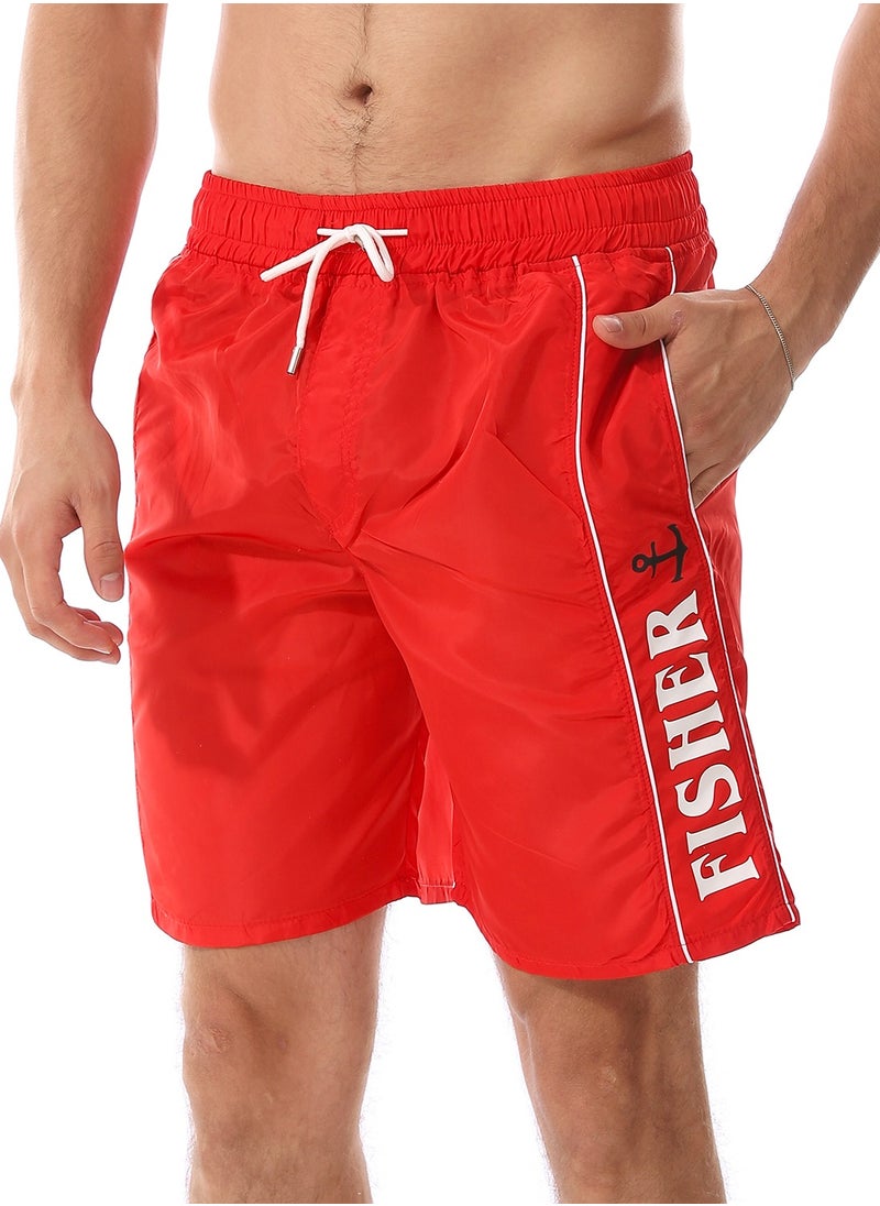 Caesar - MENS Printed Printed Swim Short - Image 1
