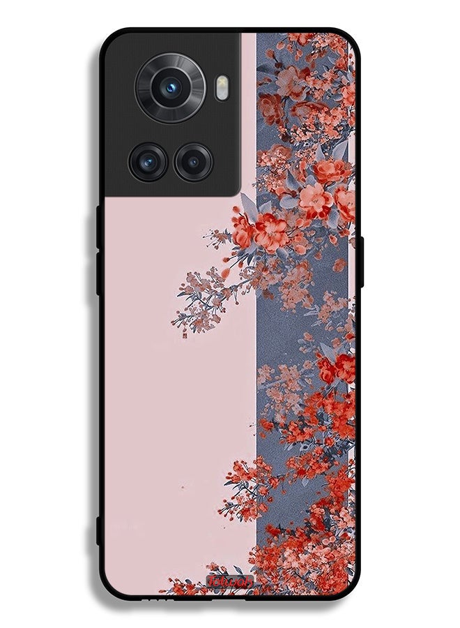 OnePlus 10R 5G Protective Case Cover Tree Leaves And Flowers Art