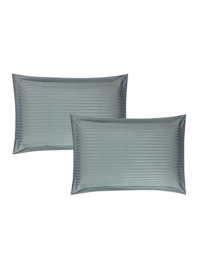 Hours Hours Hotel Comforter Set with Soft and Durable Striped Microfiber Fabric, 5 Pieces, Single Size  - Image 2
