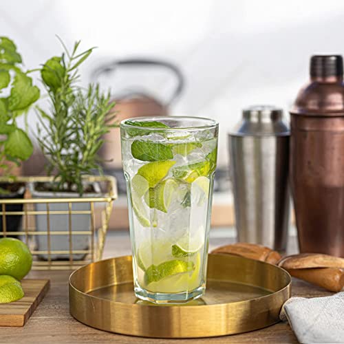Mivana 400 ML European Water Glasses Highball Drinking Glasses for- Juice, Cold Drink, Mojito, Cocktail, Lead-Free, Perfect for Home, Restaurants and Parties Set of 2 (Casablanca Glass) - Image 2