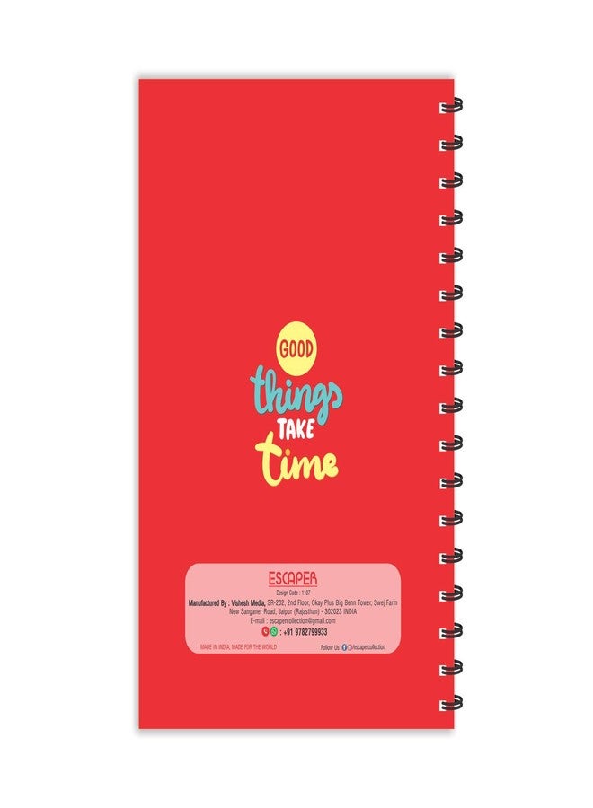 ESCAPER Good Things take time Motivational Quotes Diary | Ruled - A5-8.5 x 5.5 inches Quotes Diary | Diary for Office | Diary for Gift - Image 3