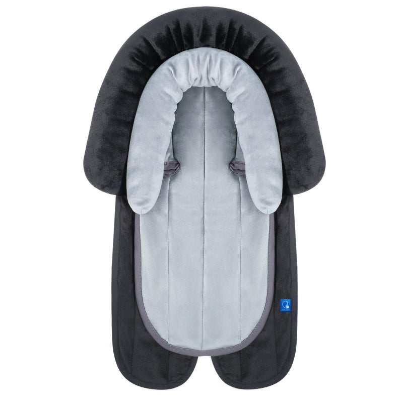 COOLBEBE New 2in1 Babybody Supports for Baby Newborn Infants Extra Soft Stroller Cushion Pads Car Seat Insert Seasons Black