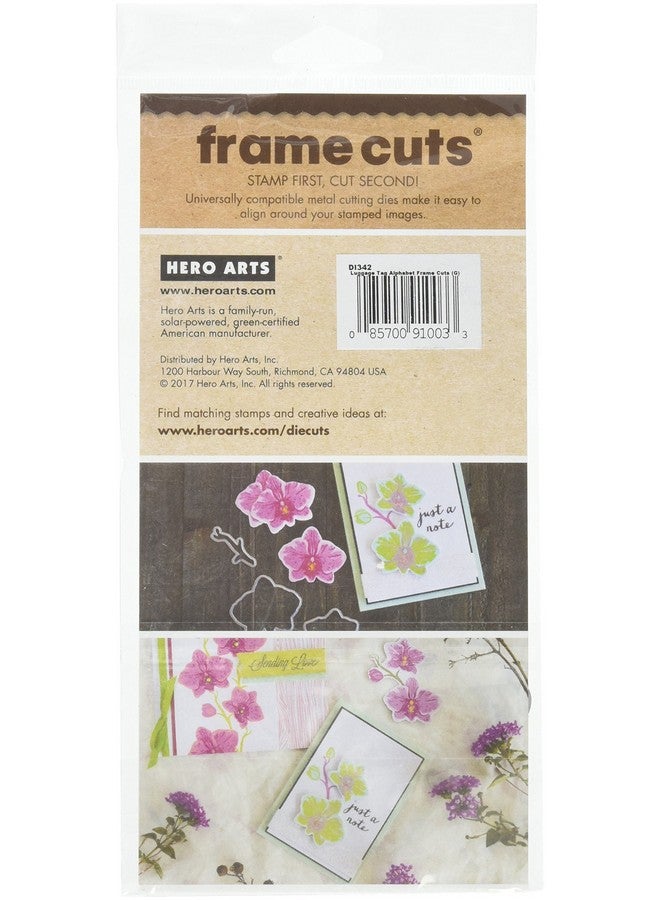 Di342 Frame Cuts Luggage Tag Alphabet