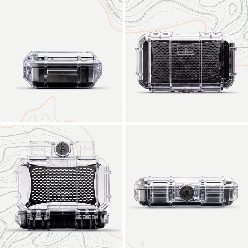 Evergreen 56 ToughBox - EDC Dry Box Protective Case USA Made for Organization of Cameras, Phones, Camping, Fishing, Hiking, Water Sports (Clear) - Image 2