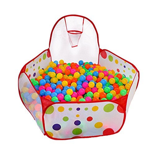 Kuuqa Ball Pit Play Tent with Basketball Hoop for Kids Toddlers Outdoor Indoor Play 4 Ft/120CM (Balls Not Included) - Image 1