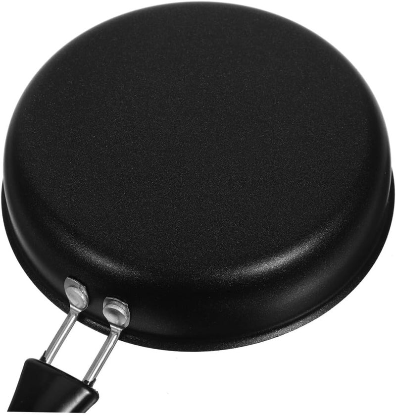 Healeved Mini Non-stick Frying Pan for Eggs and Breakfast, Thickened 12cm Dark-colored Skillet with Handle, Small Cookware Suitable for Home Kitchen Cooking - Image 3