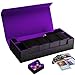Scimi Premium Trading Card Storage Case TCG Deck Box Holds 800 Sleeved Cards for MTG YuGiOh Uno Sport with Strong Magnet Closure Black Purple - Image 3