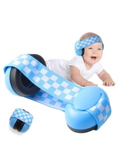 Baby Earmuffs With Adjustable Elastic Headband - Noise Reduction Soundproofing Ear Protector, 2 To 24 Months, Blue
