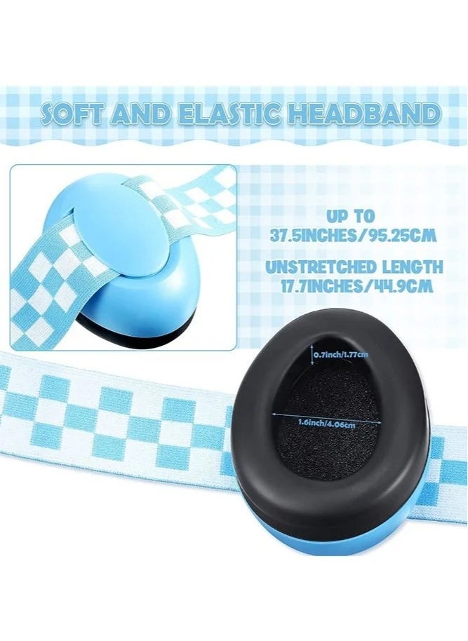 MIXDE - Baby Earmuffs With Adjustable Elastic Headband - Noise Reduction Soundproofing Ear Protector, 2 To 24 Months, Blue - Image 1
