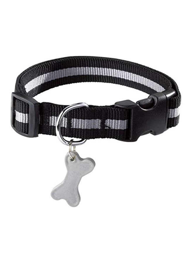 Loquat Dog Collar Black/Grey S