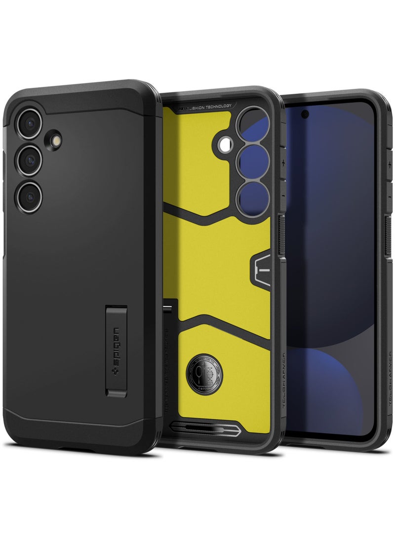 Spigen - Tough Armor for Samsung Galaxy S24 FE Case Cover with Extreme Impact Foam - Black - Image 1