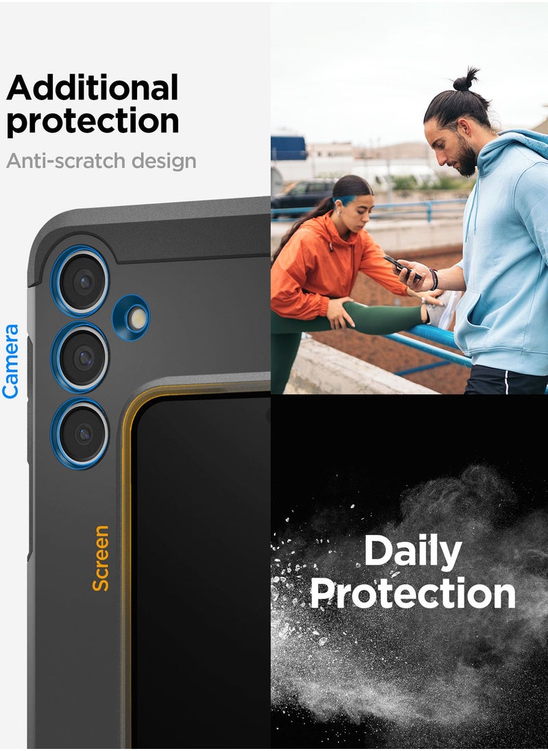 Spigen - Tough Armor for Samsung Galaxy S24 FE Case Cover with Extreme Impact Foam - Black - Image 1
