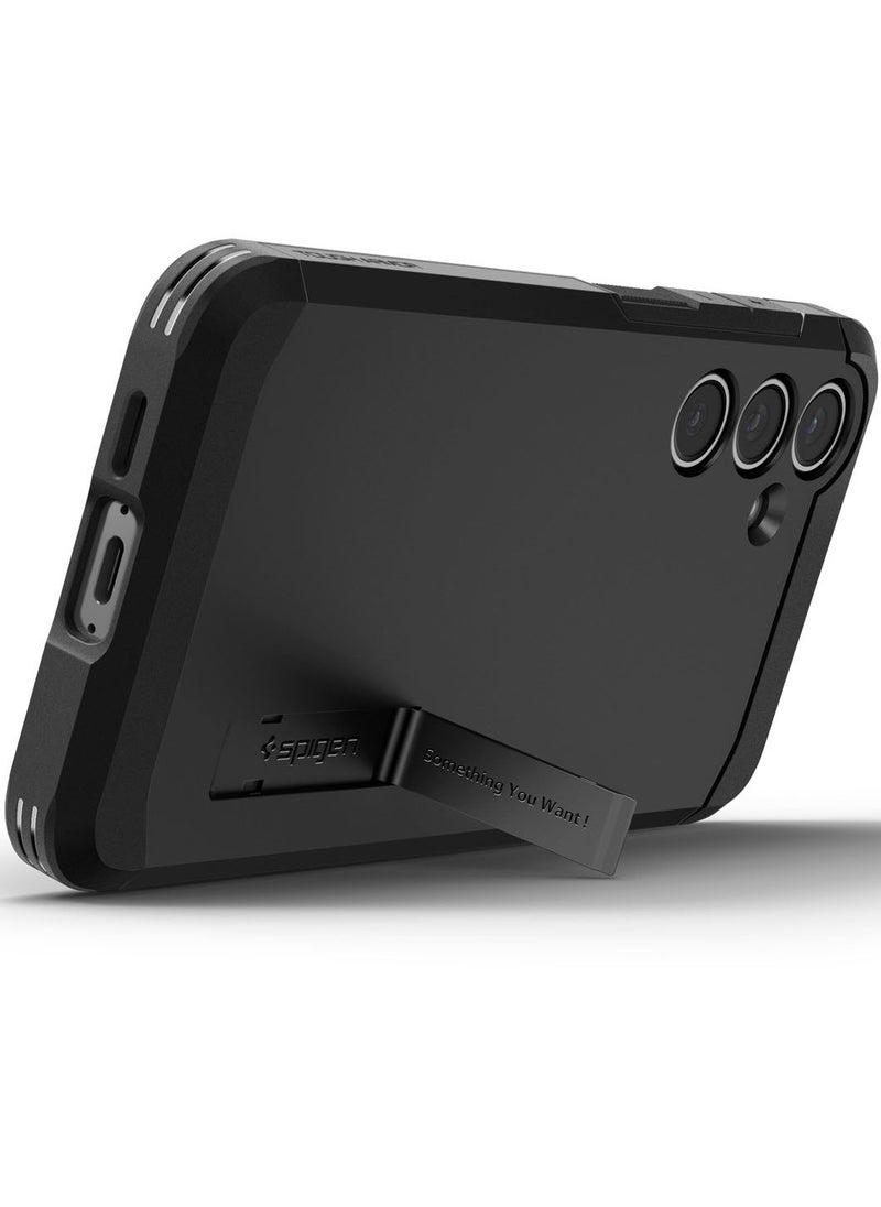 Spigen - Tough Armor for Samsung Galaxy S24 FE Case Cover with Extreme Impact Foam - Black - Image 1