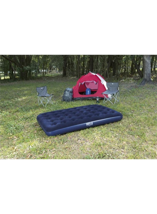 بست واي مرتبة هوائية قابلة للنفخ – سرير هوائي نفر ونص بسطح مخملي مريح للتخييم والاستخدام المنزلي – الأبعاد 191 × 137 × 22 سم - Image 3