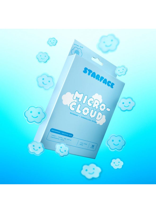 Starface World - Starface Micro-Cloud, Hydrocolloid Microdart Patches for Early Stage Spots, Pimple Patches with Salicylic Acid and Niacinamide (12 count) - Image 1