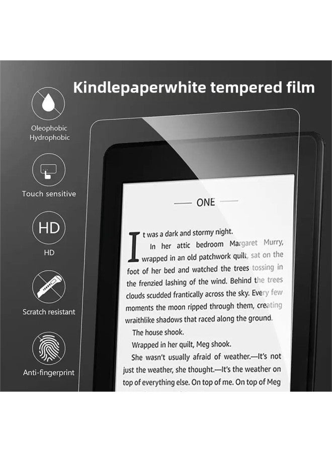 For Kindle Paperwhite 12th Tempered Film Kindle Colorsoft E-book Protective Film-Color:HD Tempered Film (die)-Dimensions:Paperwhite1/2/3 6 Inch