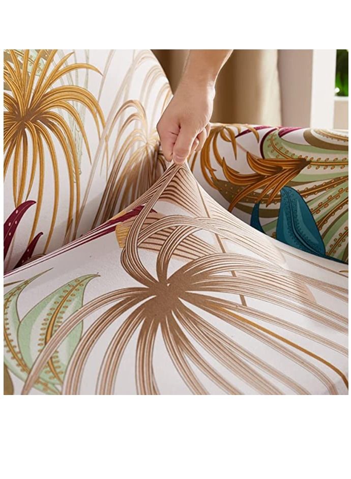HAPPY MOOD Sofa Slipcover Armchair Couch Cover With Elastic Straps Furniture Protector Washable Anti Skid Stretch Home Deco (1SEATER) - Image 3