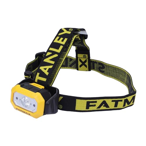 Stanley - FatMax Stanley FMHT81509-0 200LM FATMAX Motion Sensor LED Head Lamp with Beam Distance of 75m to 225m with 3XAAA Battery, 6 Months Warranty, Yellow & Black - Image 1