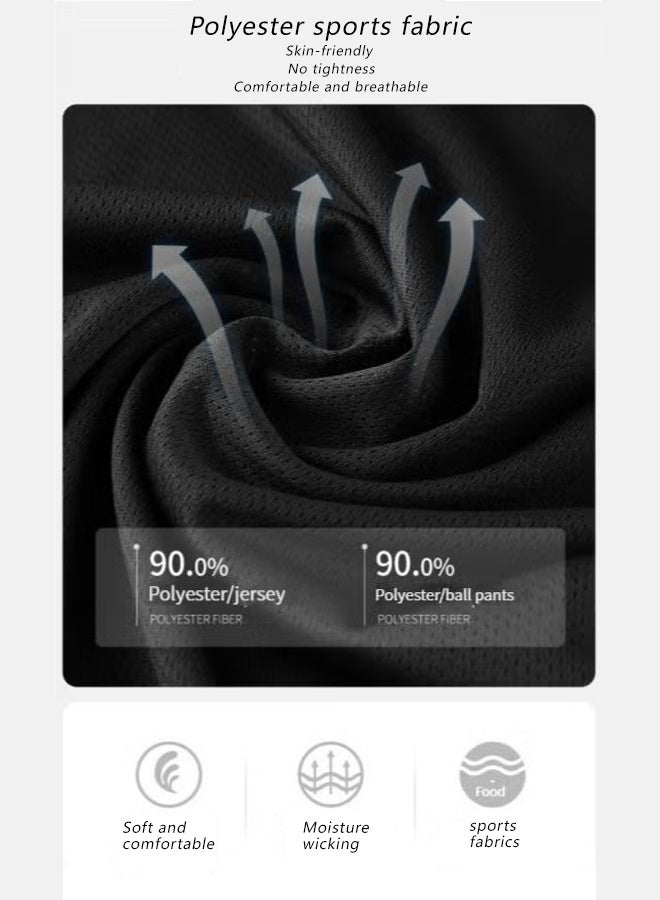 Youth football Portugal home team children's clothing football sports competition football uniform suit jersey - Image 2