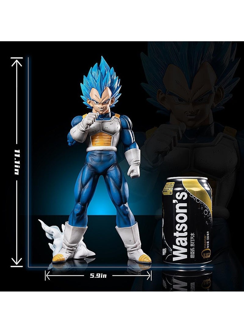 general Vegeta Statue Statue DBZ Super Saiyan Blue Series Birthday Gift PVC 11 inch - Image 4